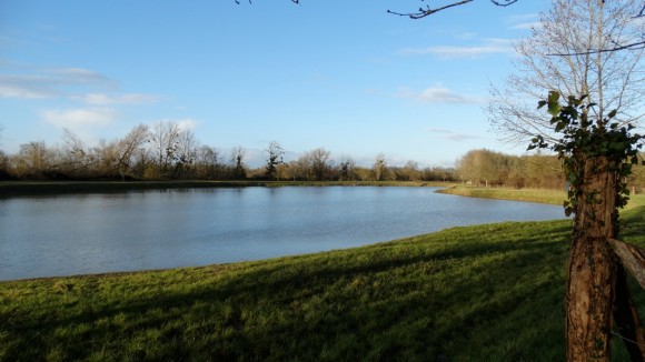 One of Beatrice's favoured fishing sites - a small lake near the Adour